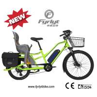 2019 Premium Long Tail Cargo Bike 250W/350W 26"Front 20" Rear wheel e Bike